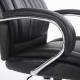 Кресло офисное  PREMIUM "Advance EX-575", хром, экокожа, черное. Фото товара с разных ракурсов.