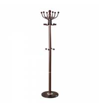 Вешалка-стойка  "CR-282", металл/мрамор, 1,8 м, на диске диаметром 36 см, 6 крючков + 4 дополнительных, коричневая, 601745